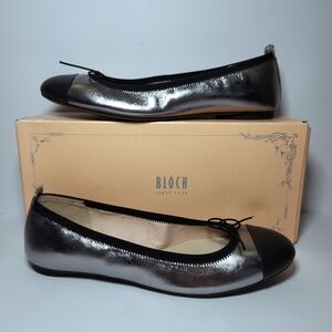 Bloch Women's Black and Silver Ballet Flats